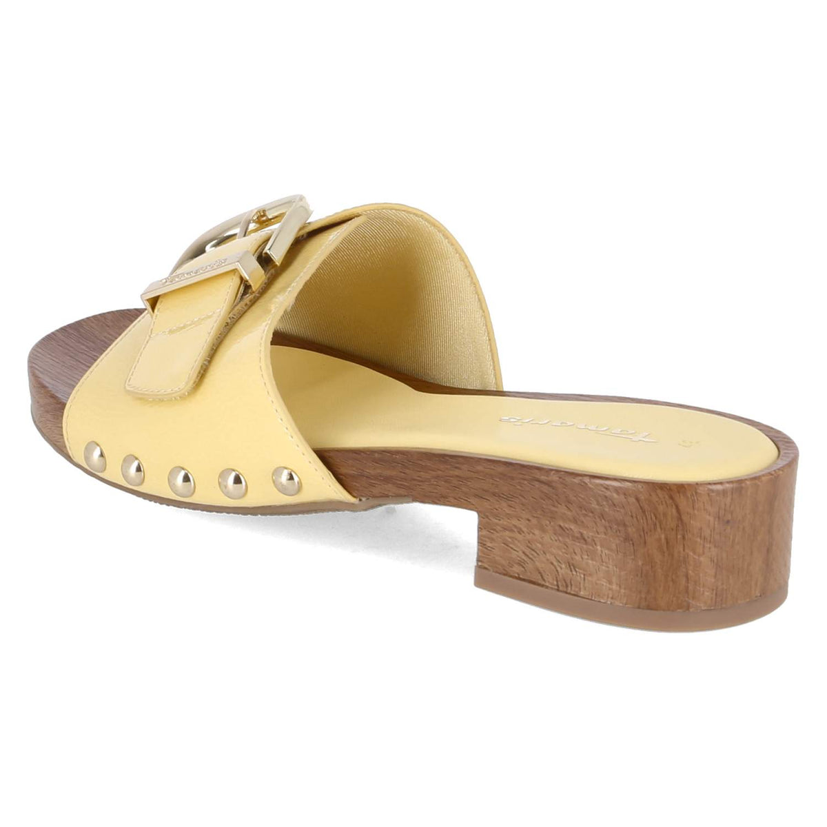Open Toe Clogs Gelb