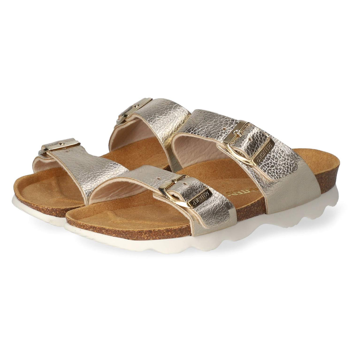 Pantoletten Gold