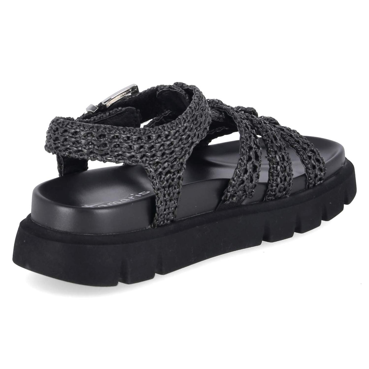 Plateau-Sandalen Schwarz