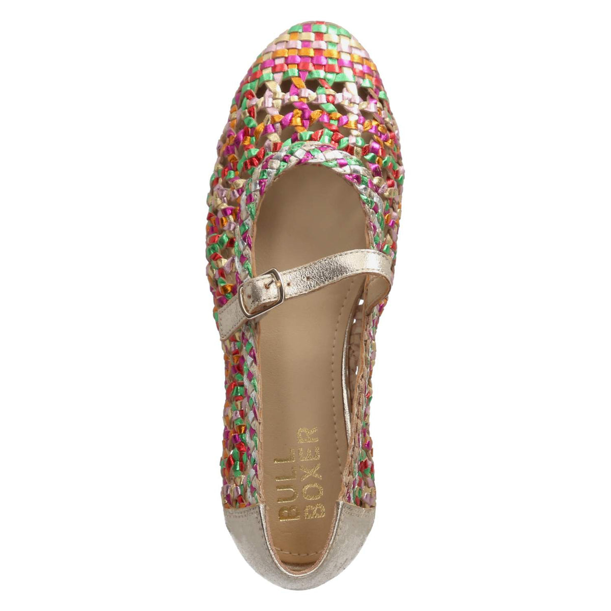 Spangenballerinas Mehrfarbig