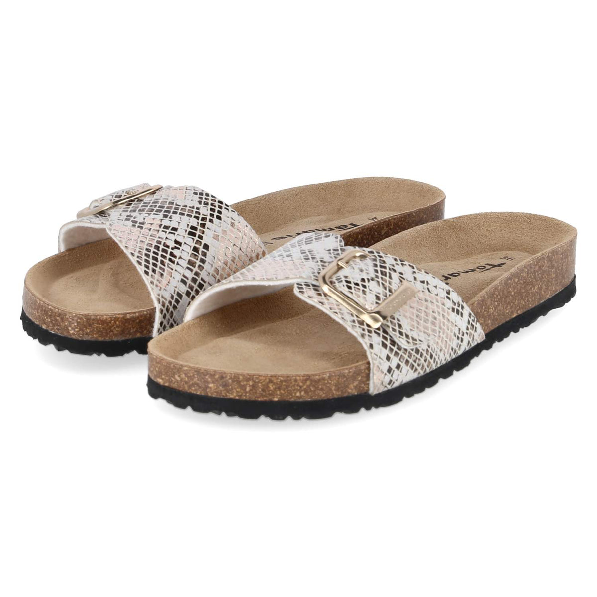 Pantoletten Beige