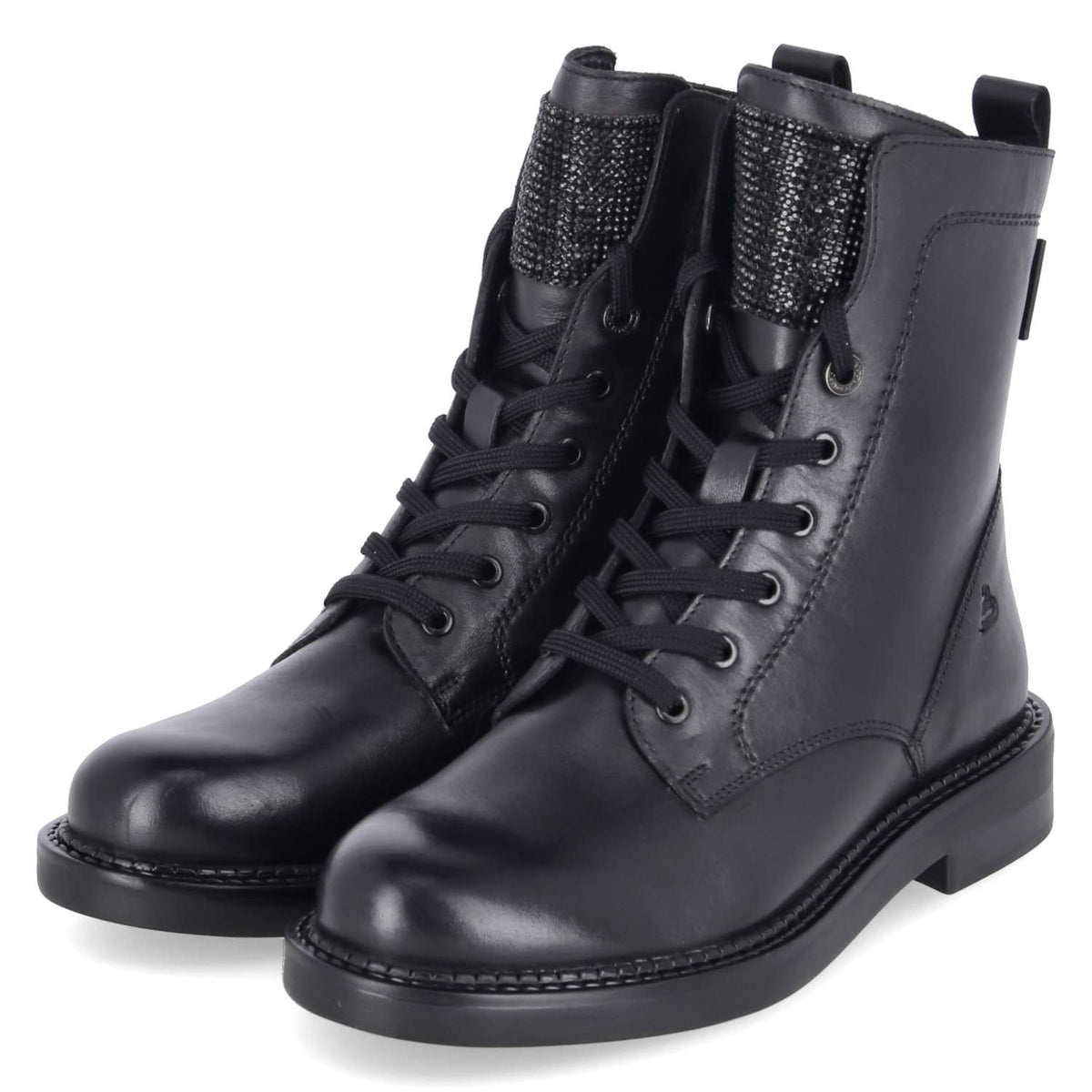 Schnürboots Schwarz