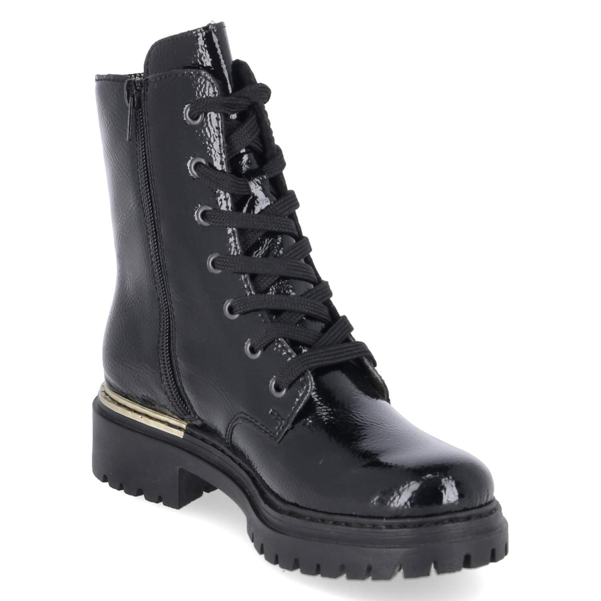 Schnürboots Schwarz