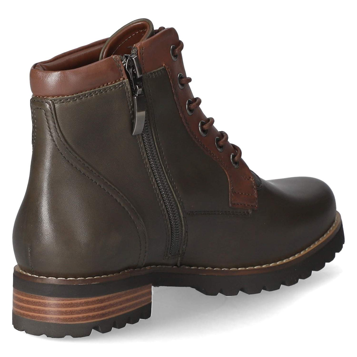 Schnürstiefeletten Grün