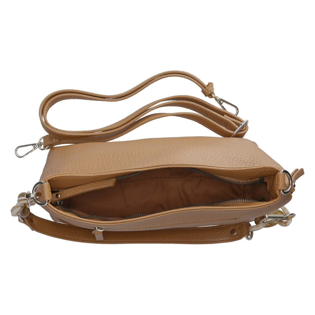 Schultertasche Braun