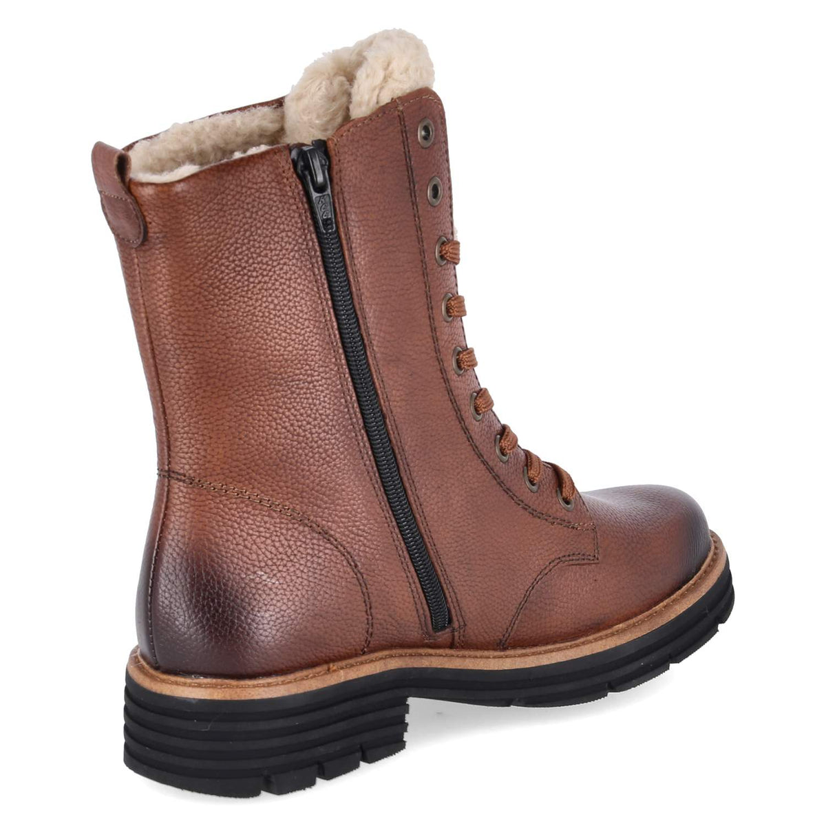 Schnürstiefeletten Braun