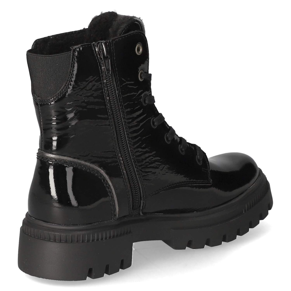 Schnürboots Schwarz