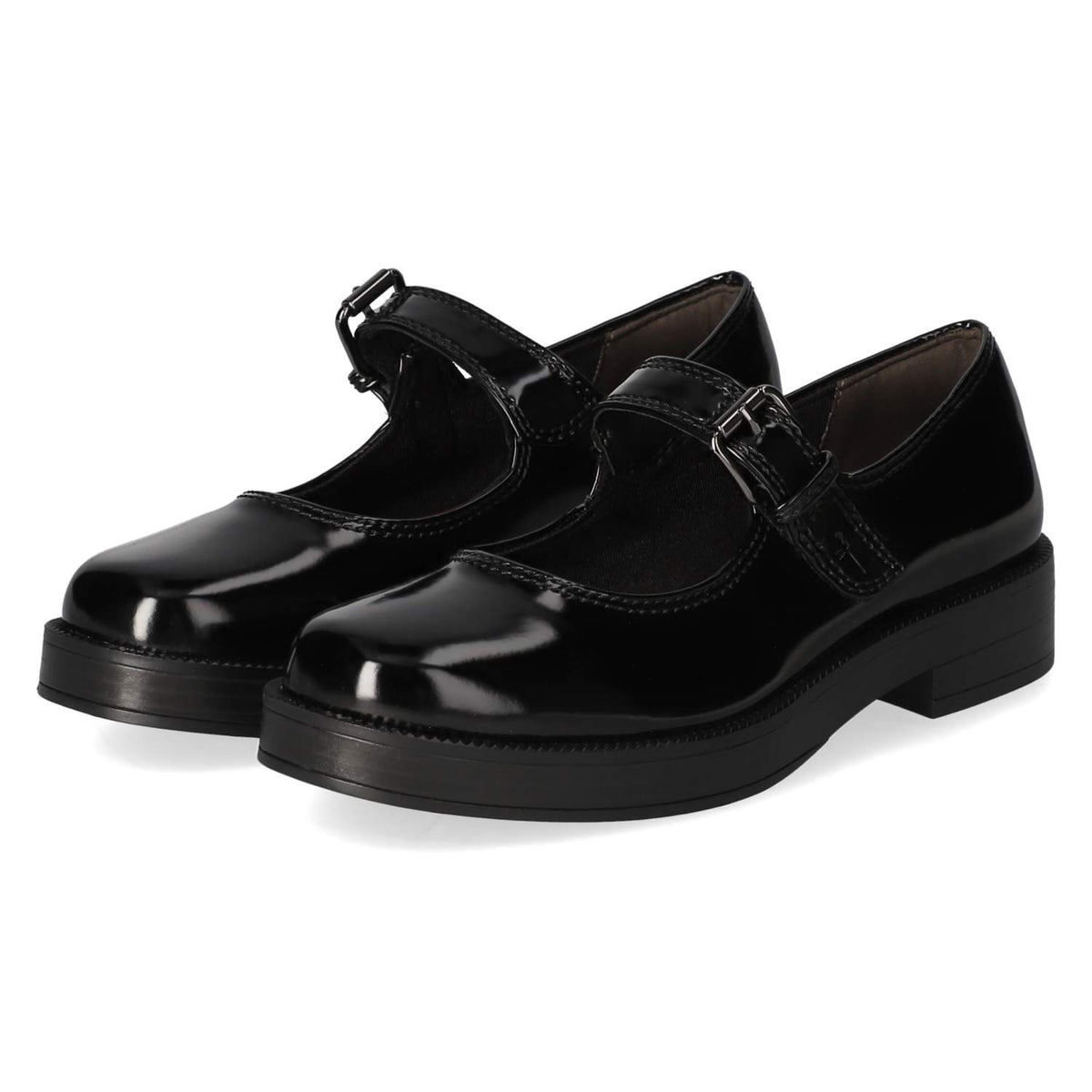 Spangenballerinas Schwarz