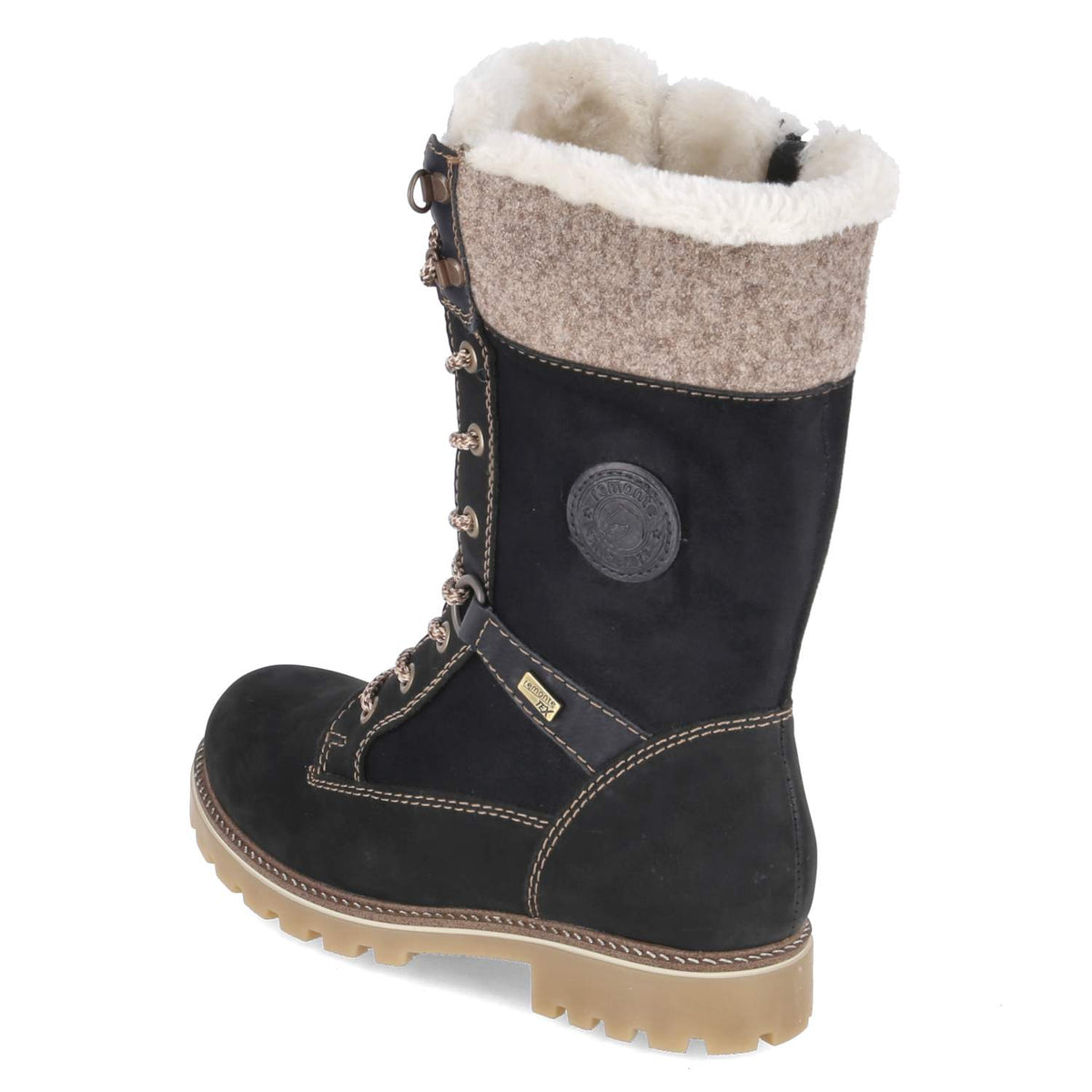 Schnürstiefel Schwarz