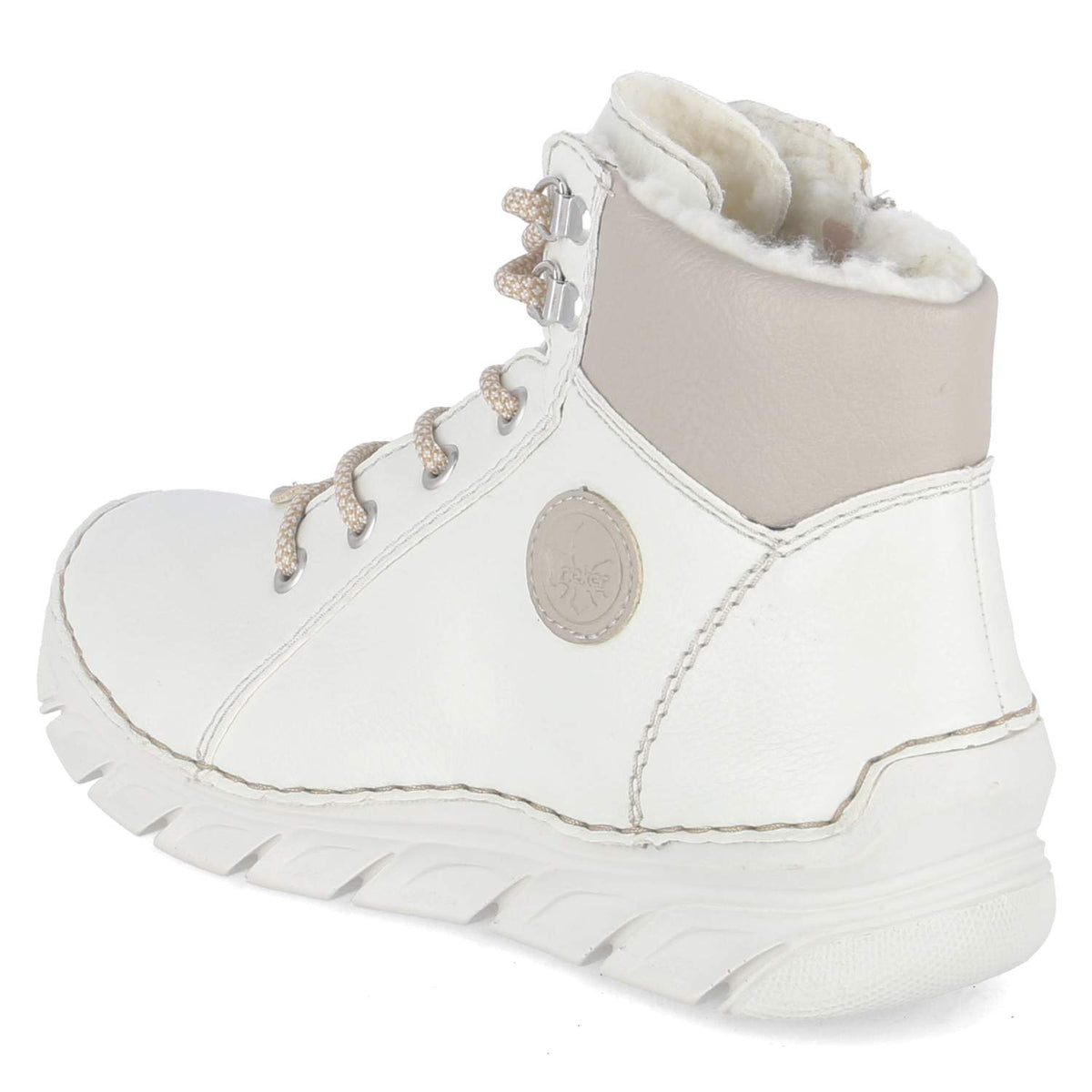 Schnürstiefeletten Weiß