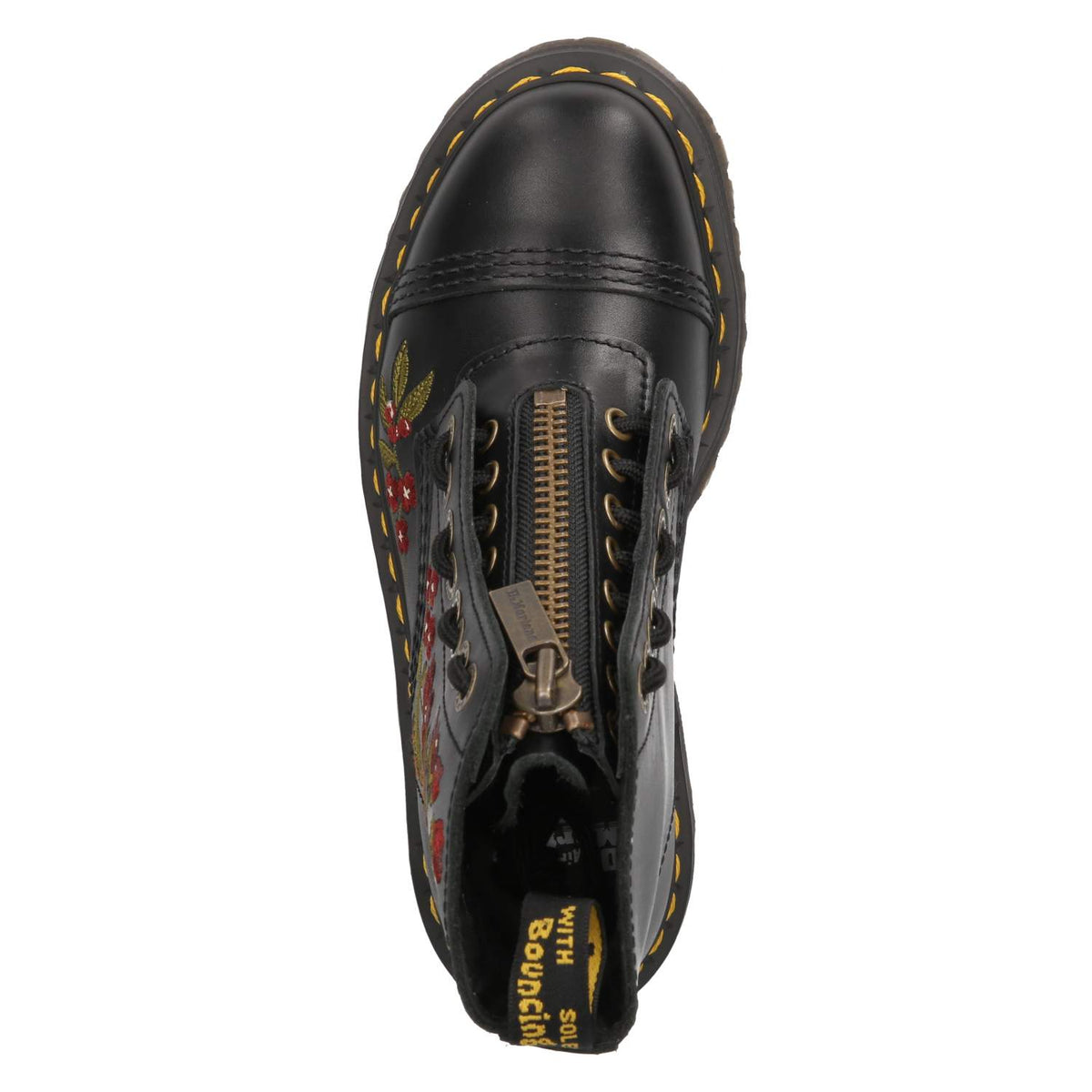 Schnürboots SINCL.FLORAL Schwarz