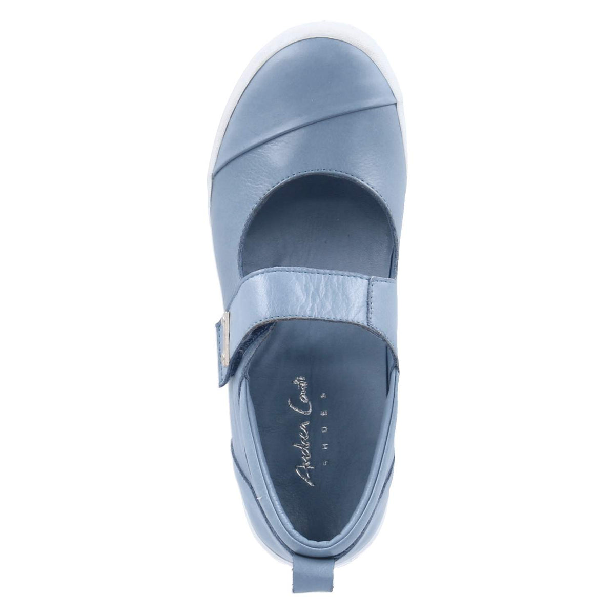 Spangenballerinas Blau