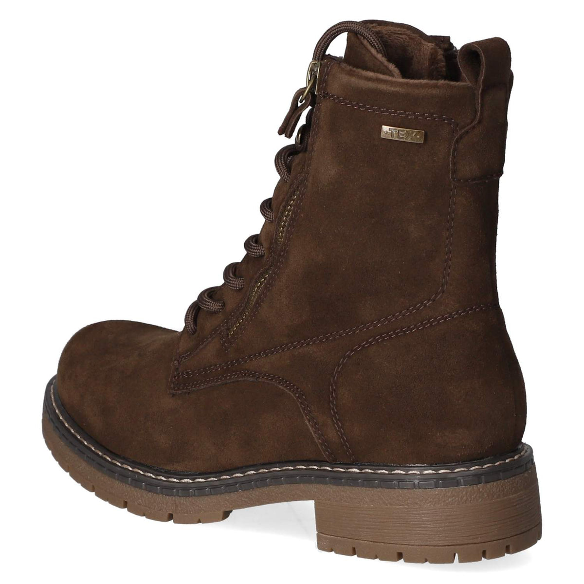 Schnürstiefeletten Braun