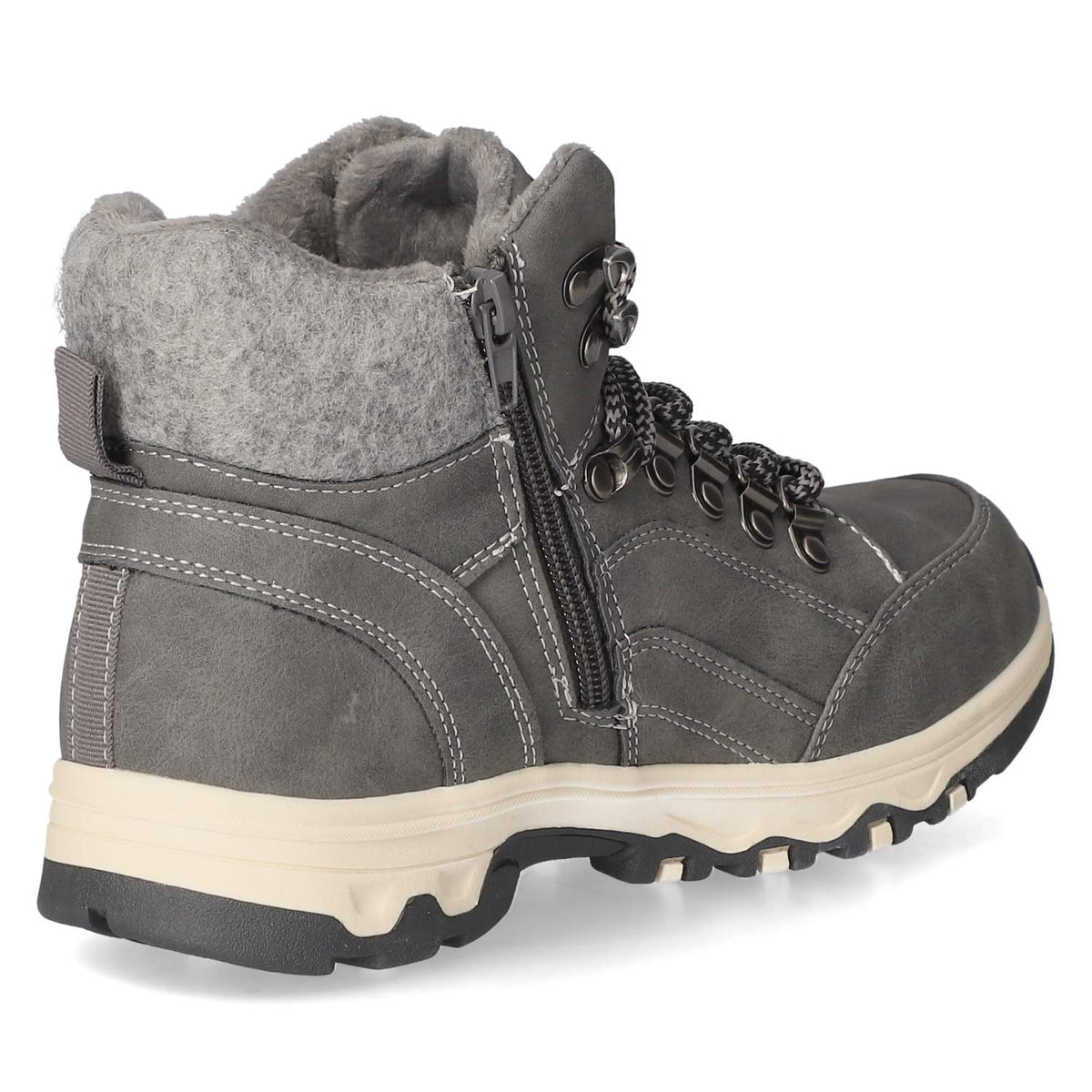 Schnürstiefeletten Grau