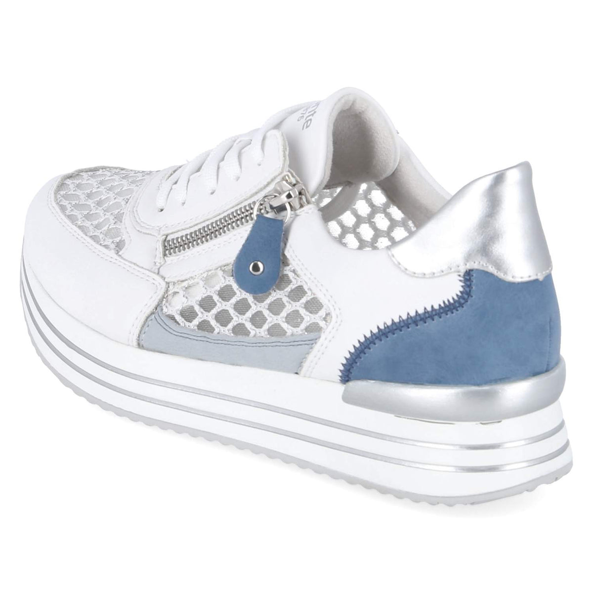 Plateau-Sneaker Weiß
