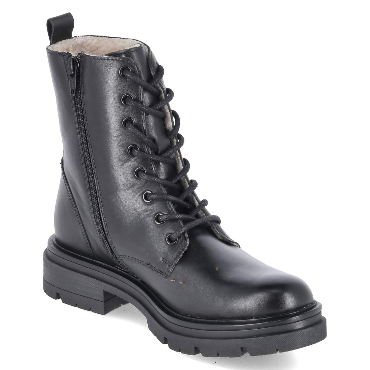 Schnürboots Schwarz