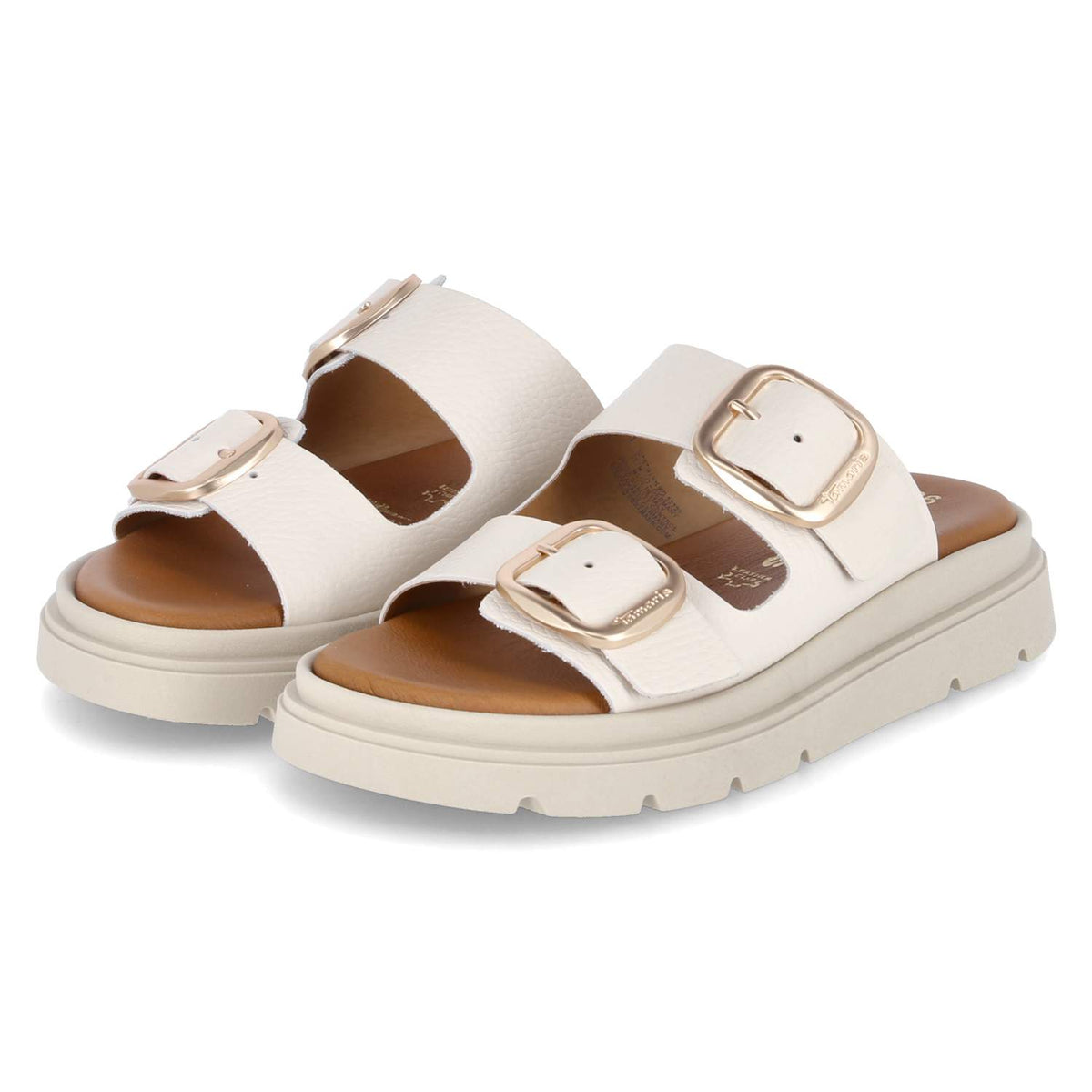 Pantoletten Beige