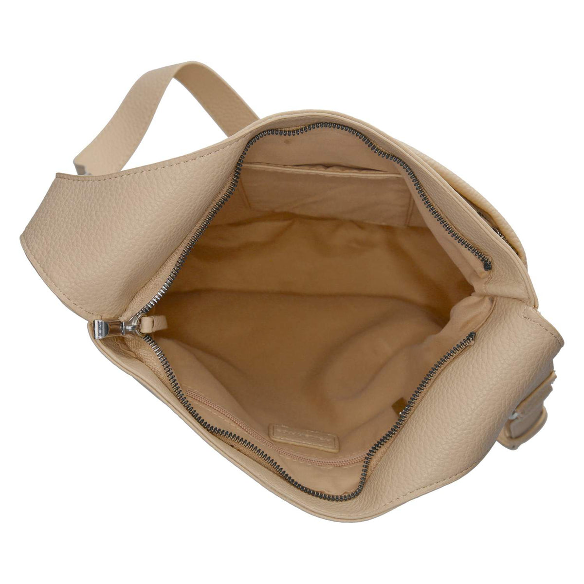 Schultertasche Beige