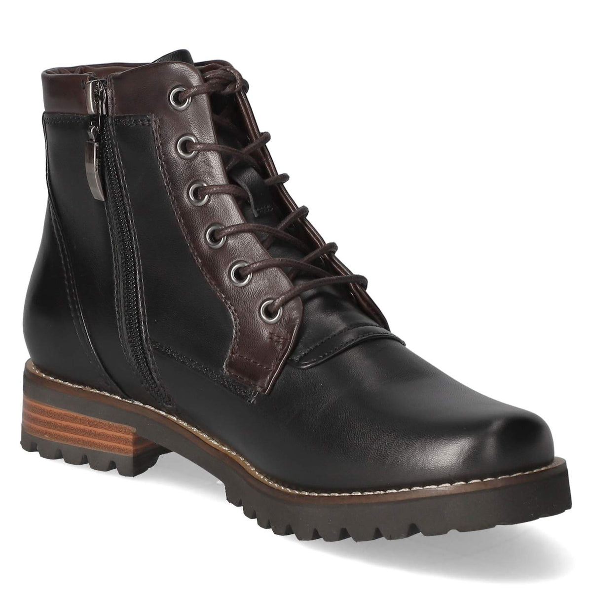 Schnürstiefeletten Schwarz