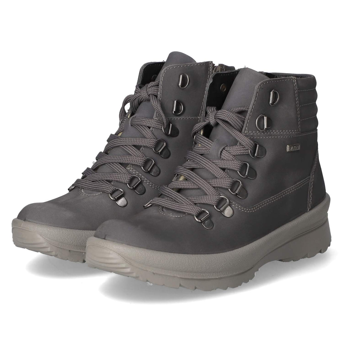 Schnürstiefeletten Grau