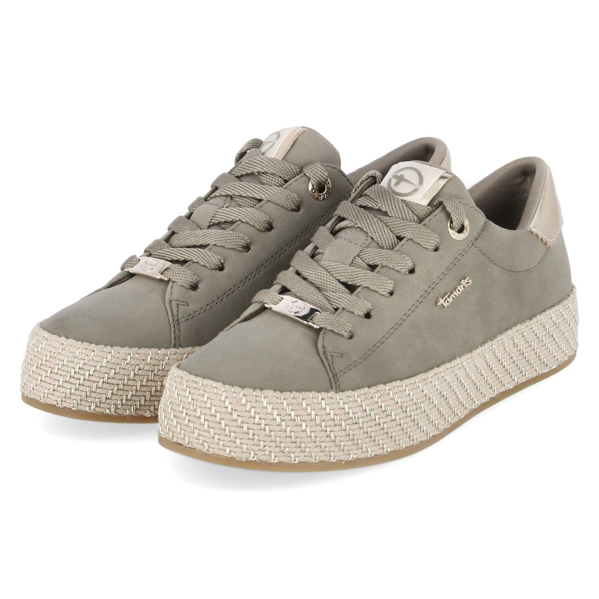 Espadrille-Sneaker Grün