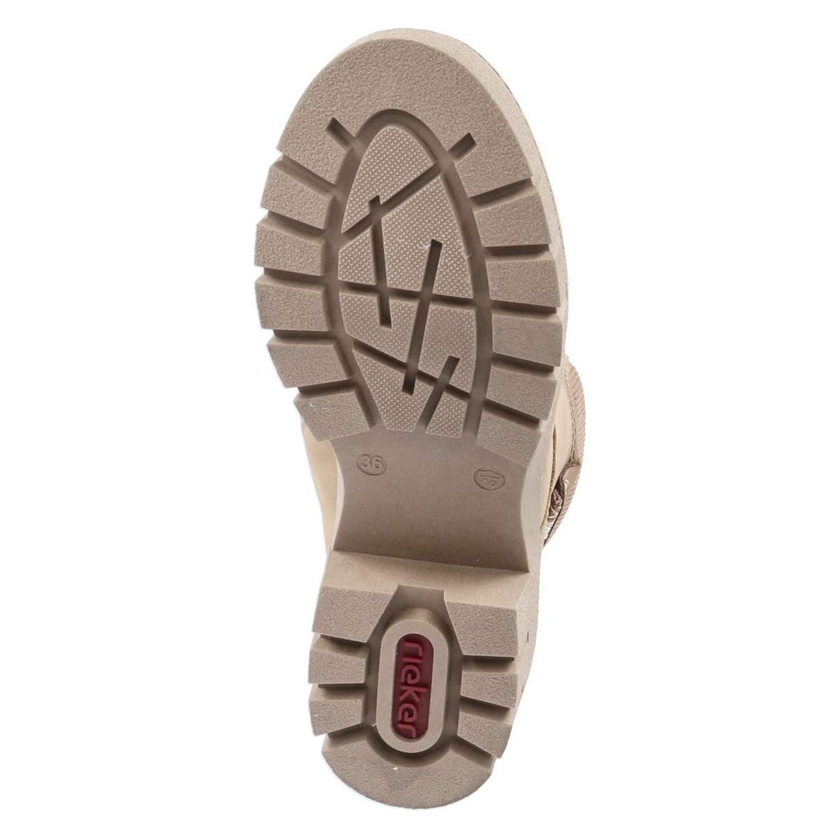 Schnürstiefeletten Beige