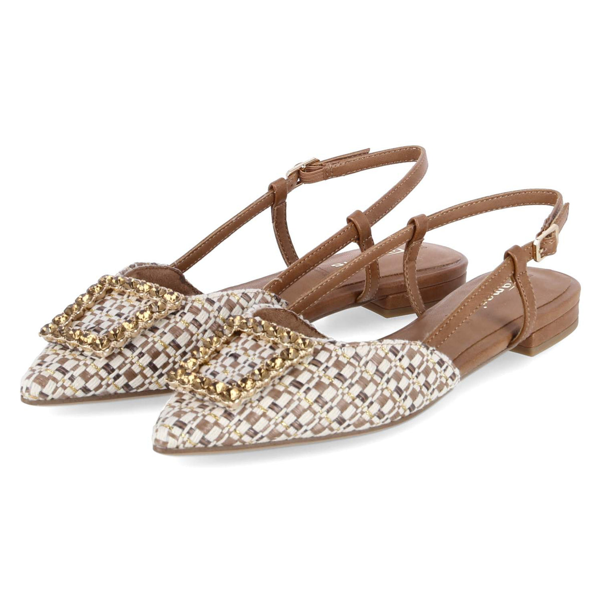 Slingballerinas Beige