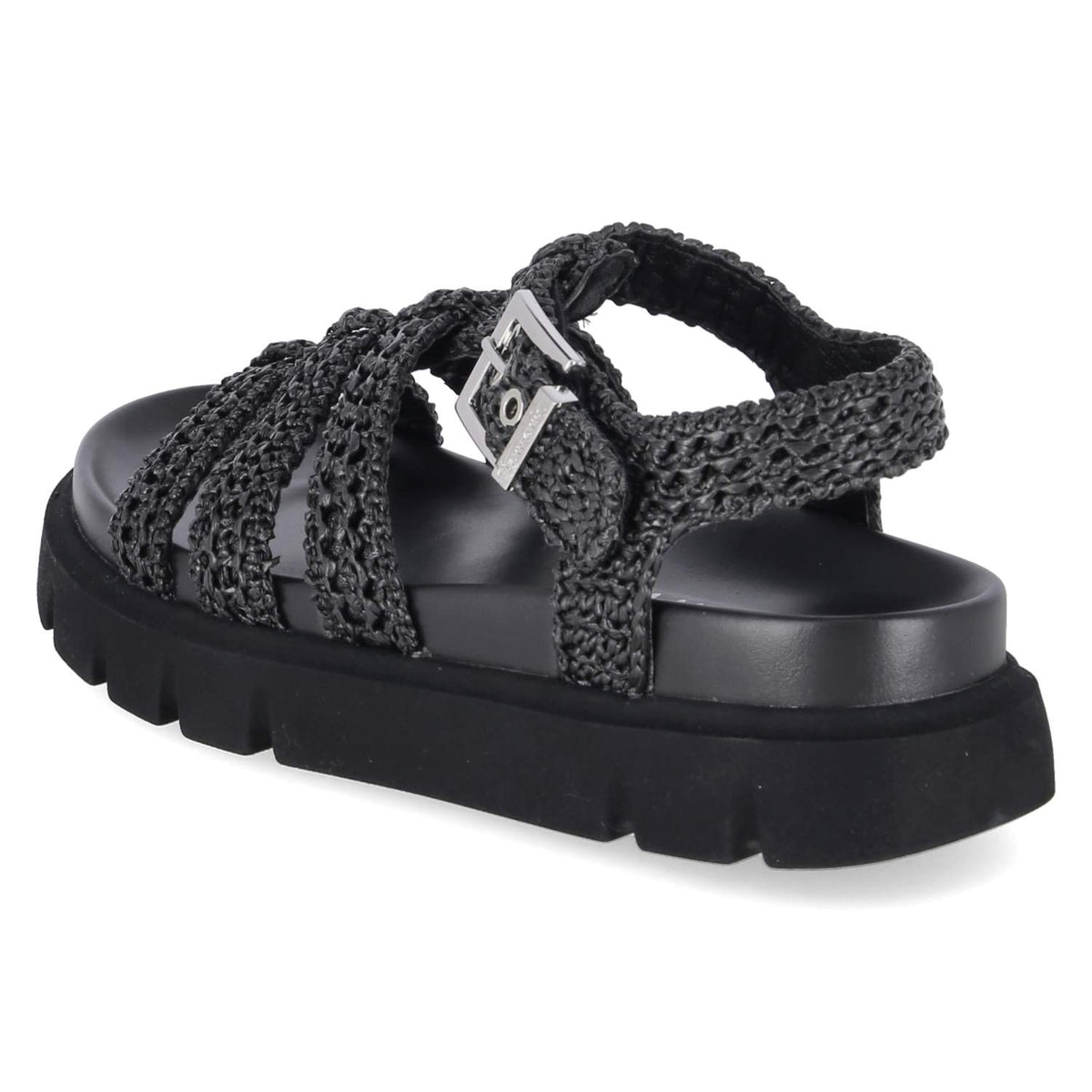 Plateau-Sandalen Schwarz