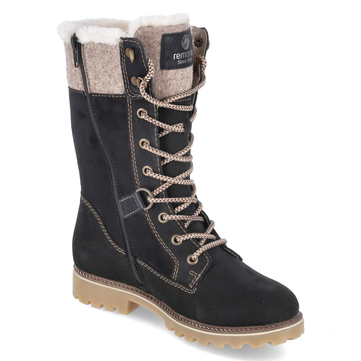 Schnürstiefel Schwarz