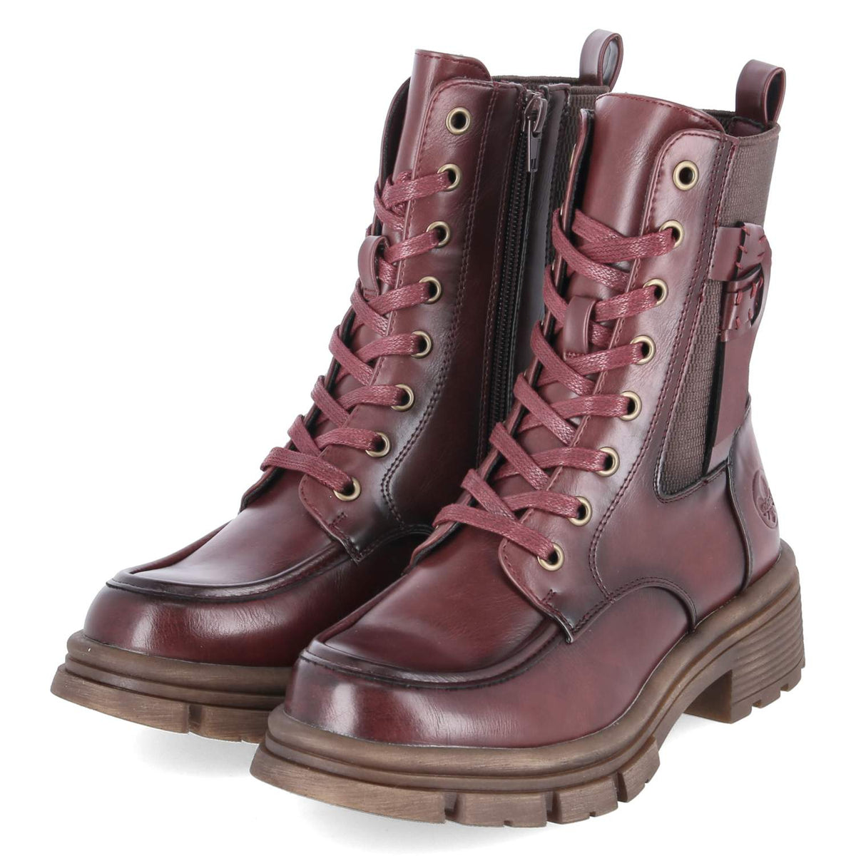 Schnürstiefeletten Schwarz