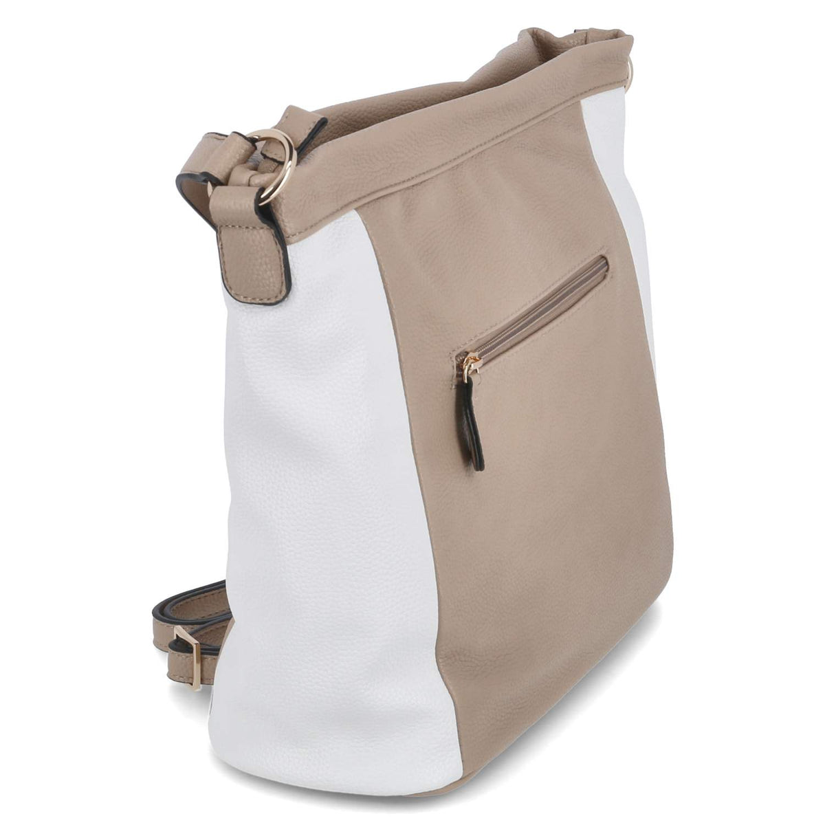 Schultertasche Beige