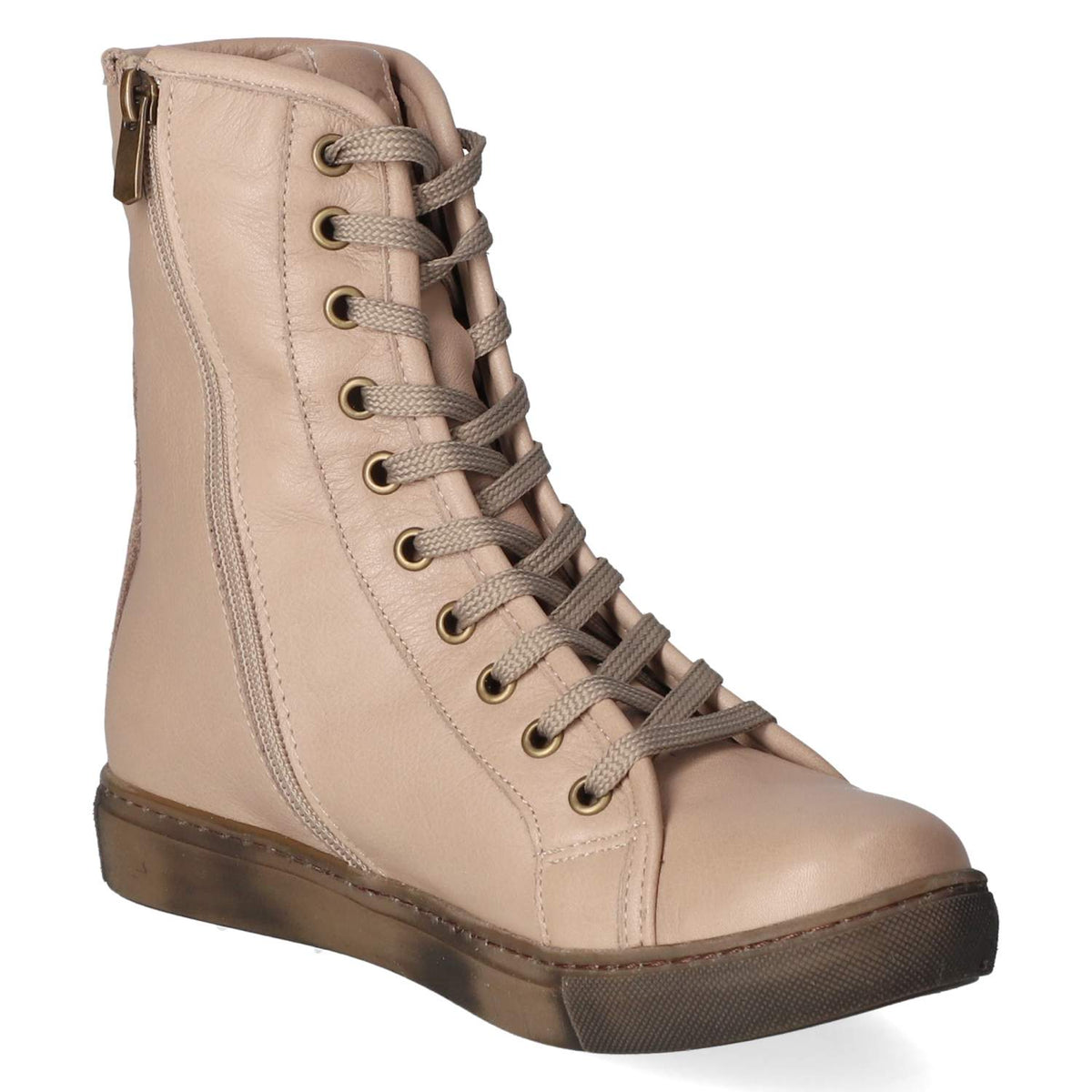 Schnürstiefeletten Grau
