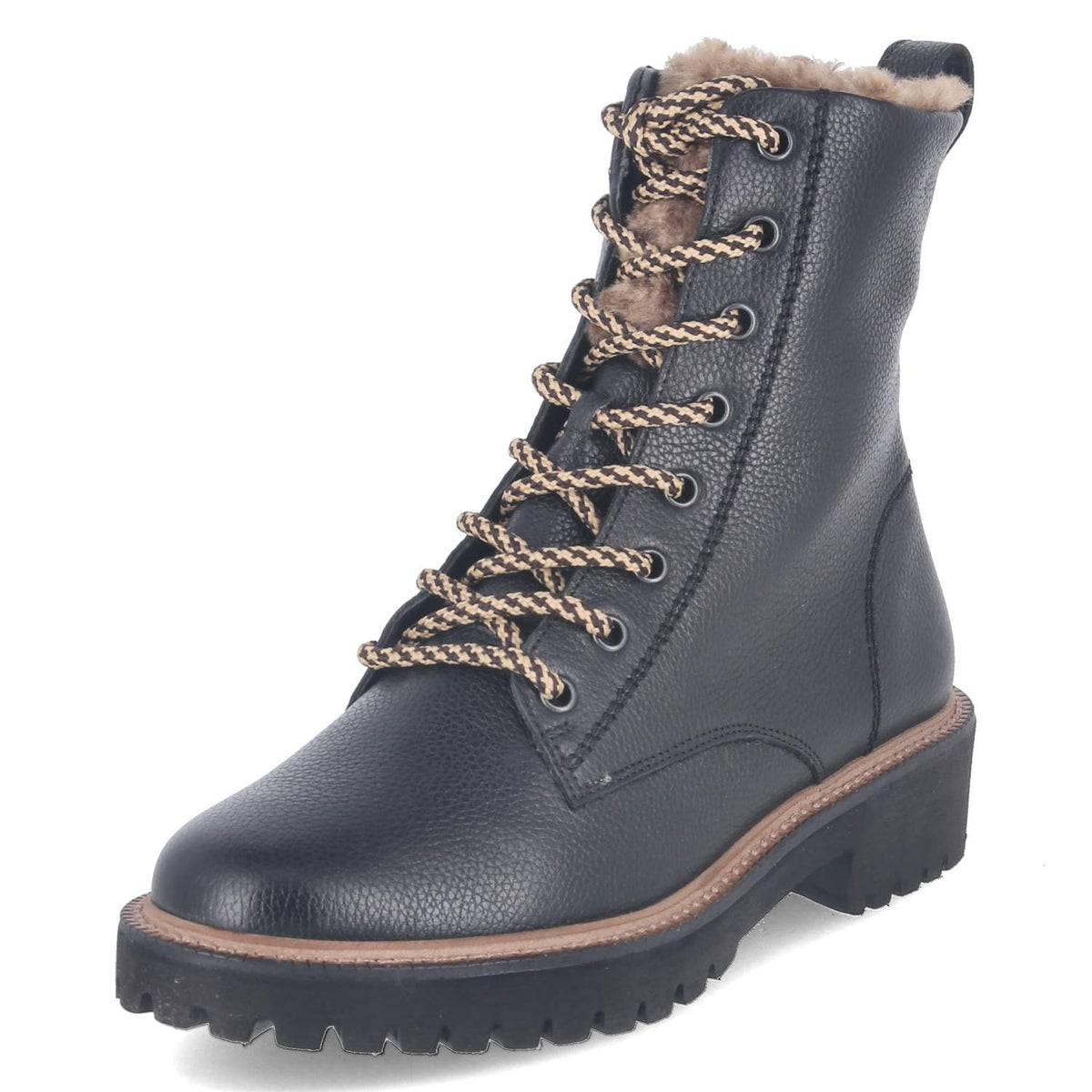 Winterschnürstiefeletten Schwarz