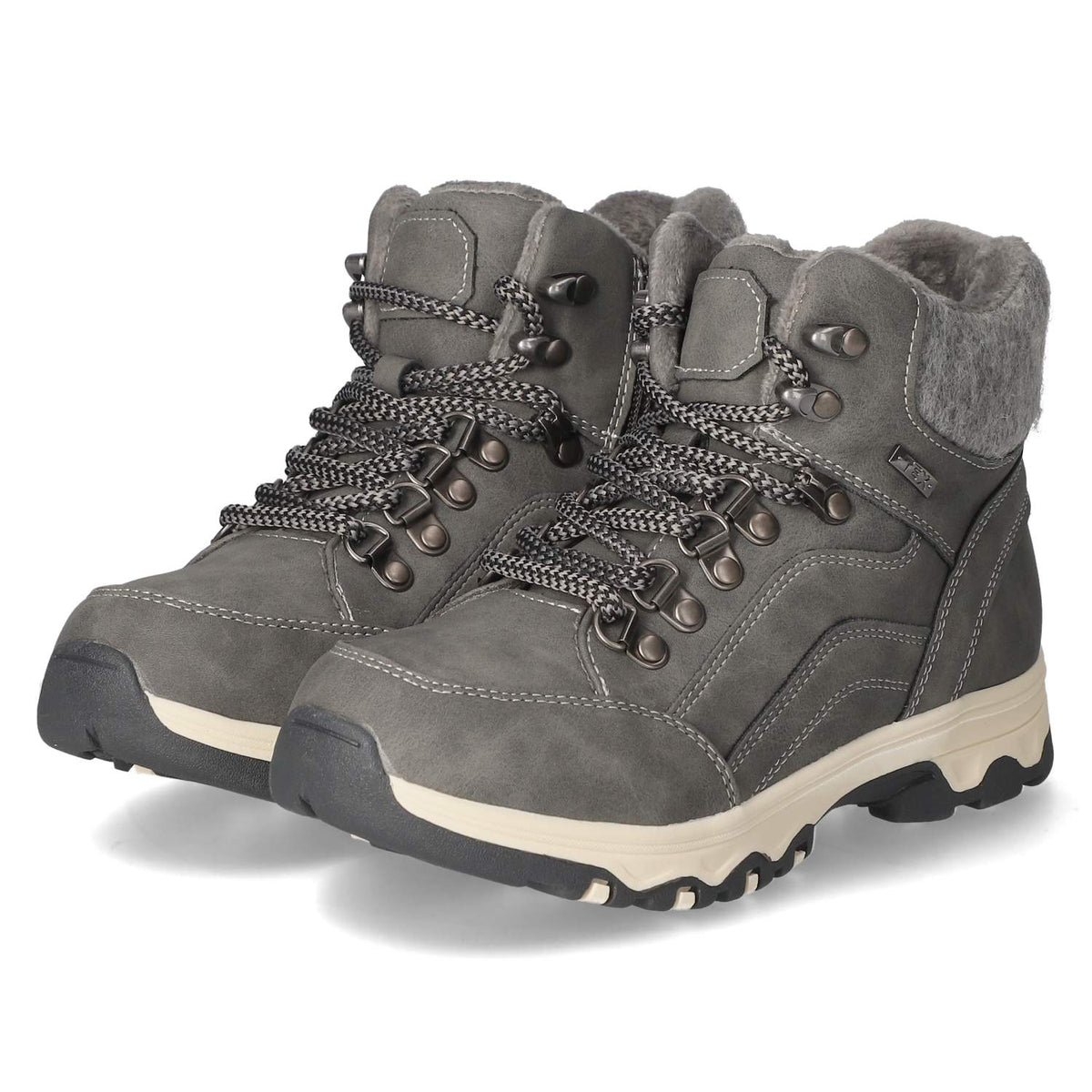 Schnürstiefeletten Grau