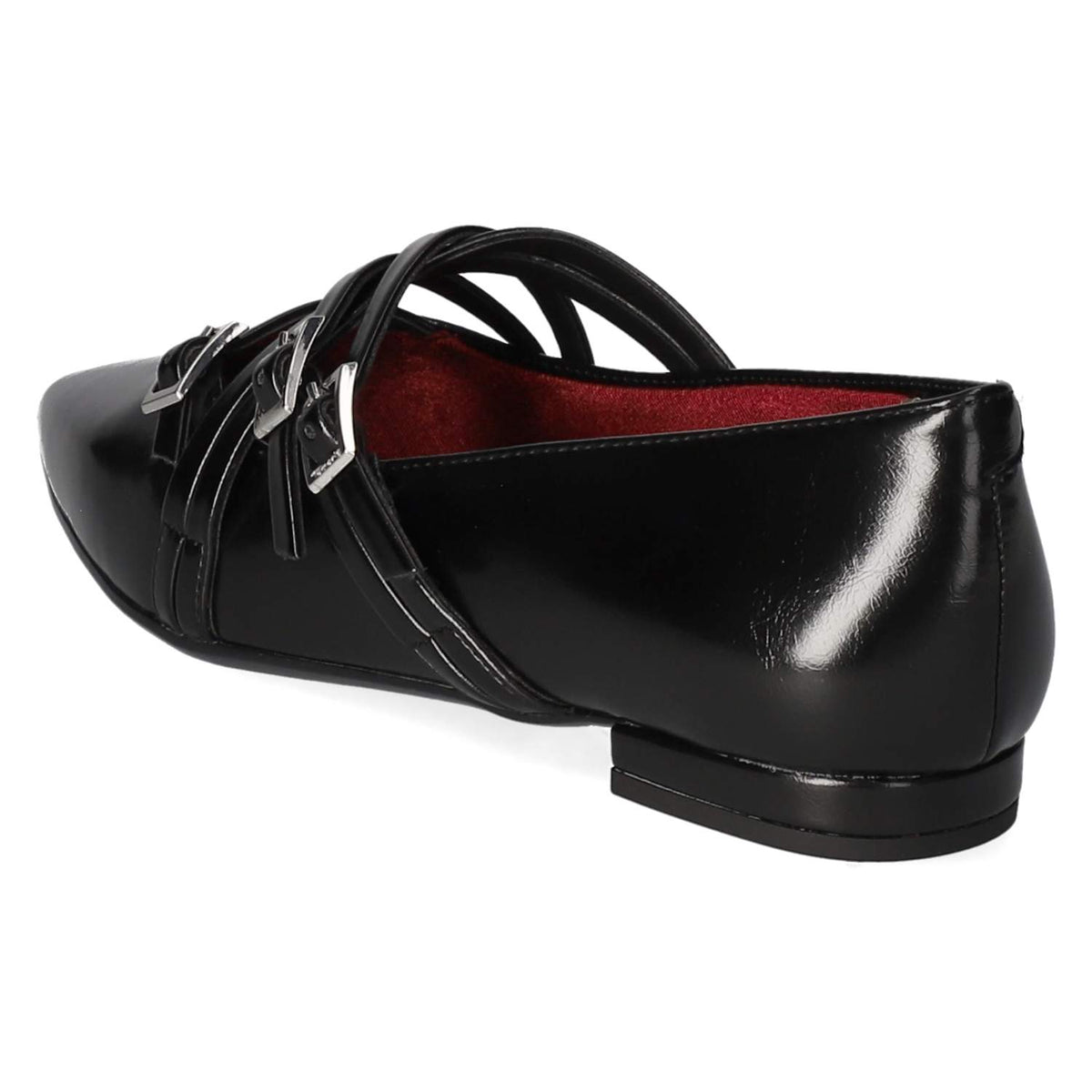 Spangenballerinas Schwarz