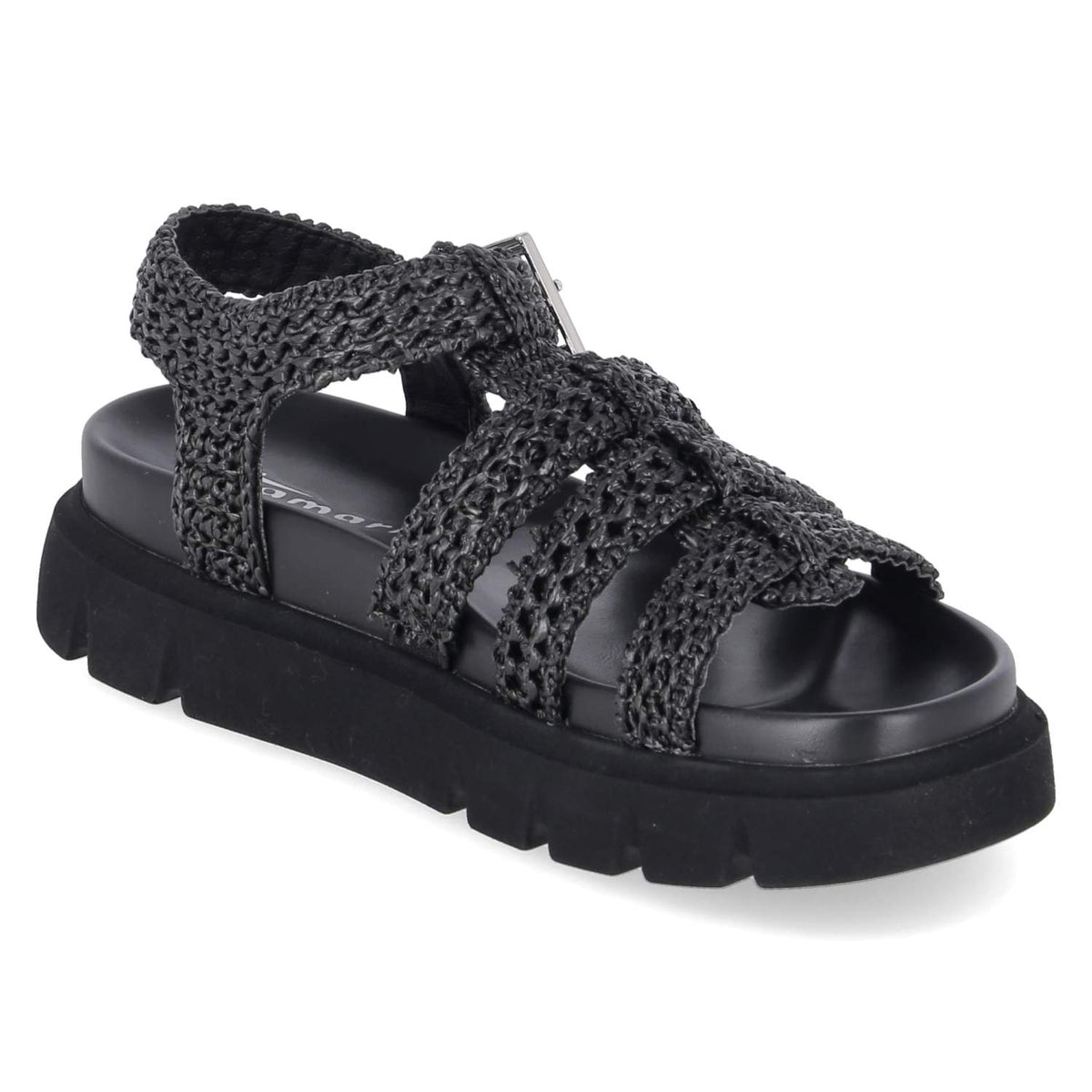 Plateau-Sandalen Schwarz
