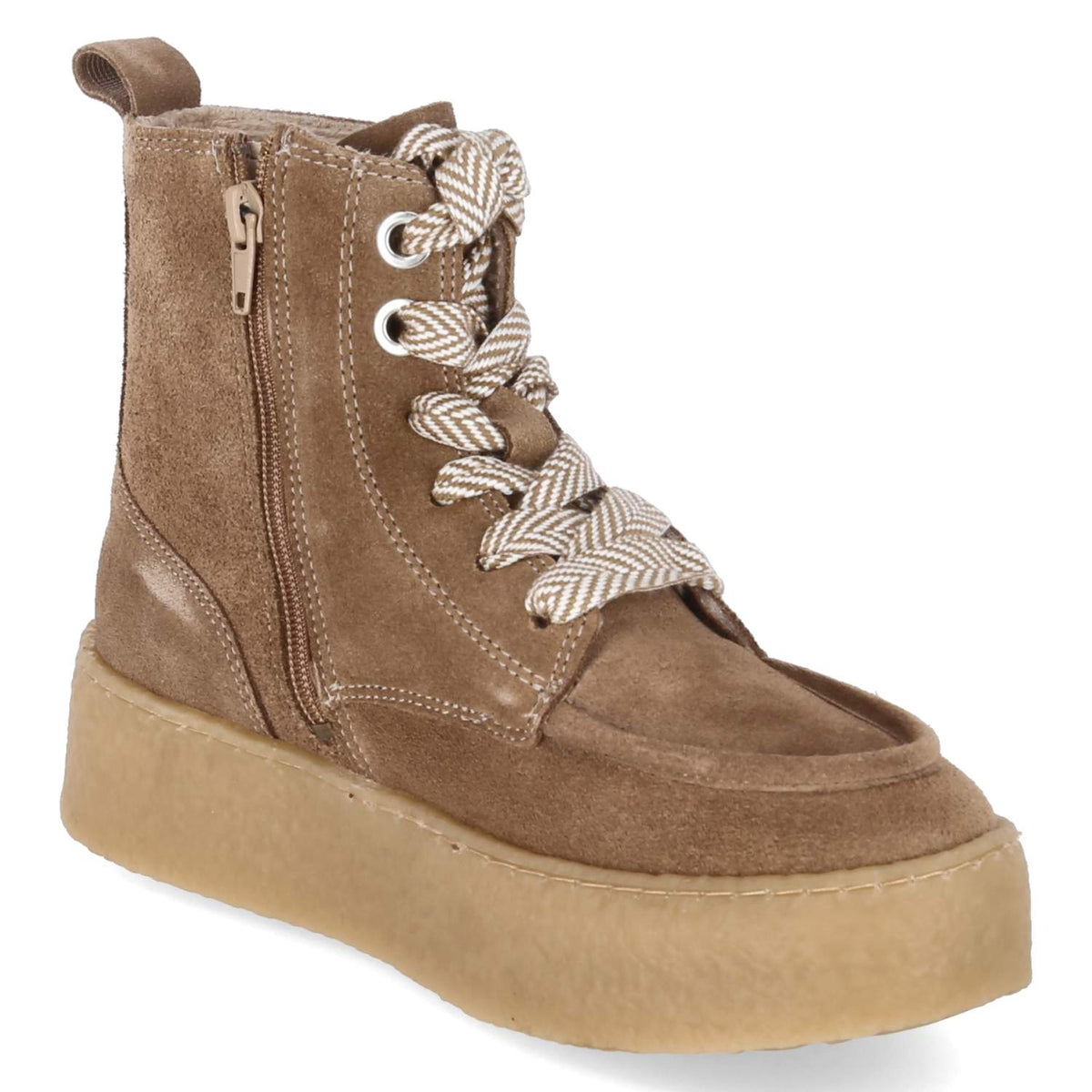 Schnürboots Beige