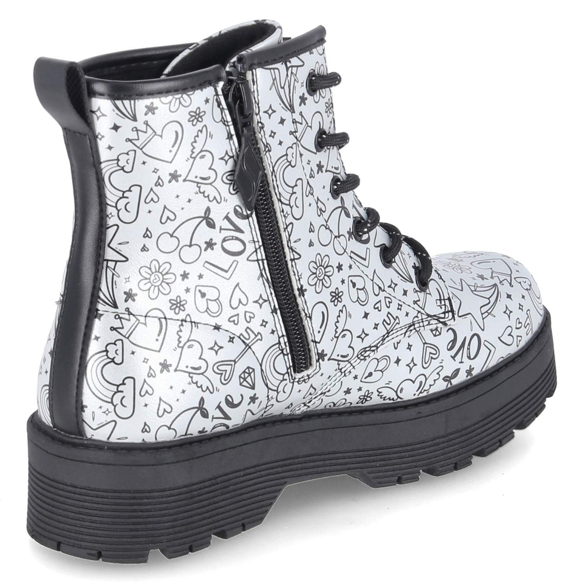 Boots GRAVLEN HI DOODLE DOWN Silber
