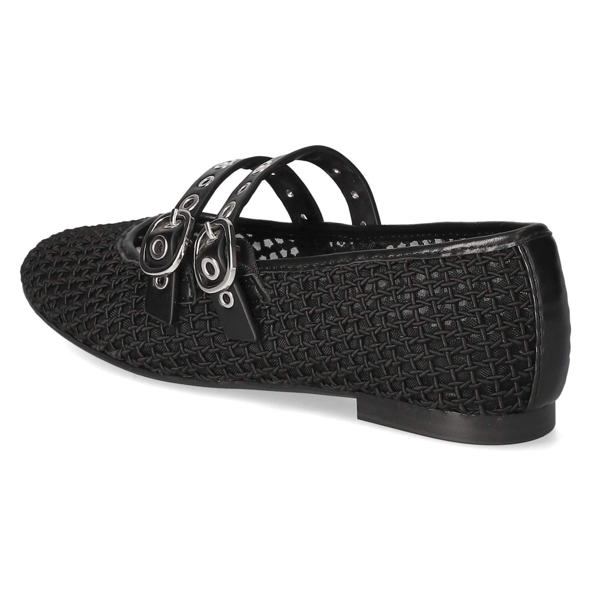 Spangenballerinas Schwarz