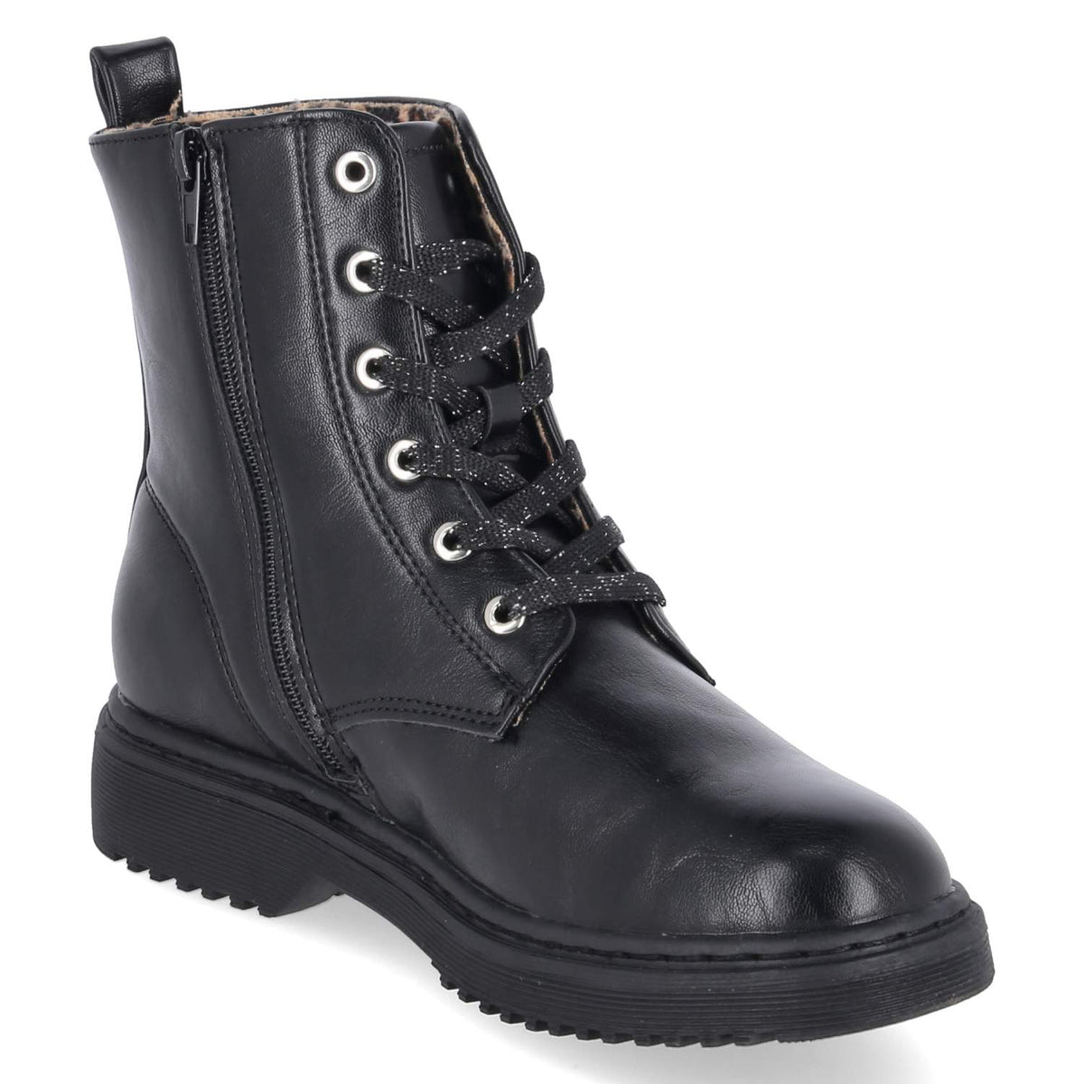 Schnürboots Schwarz