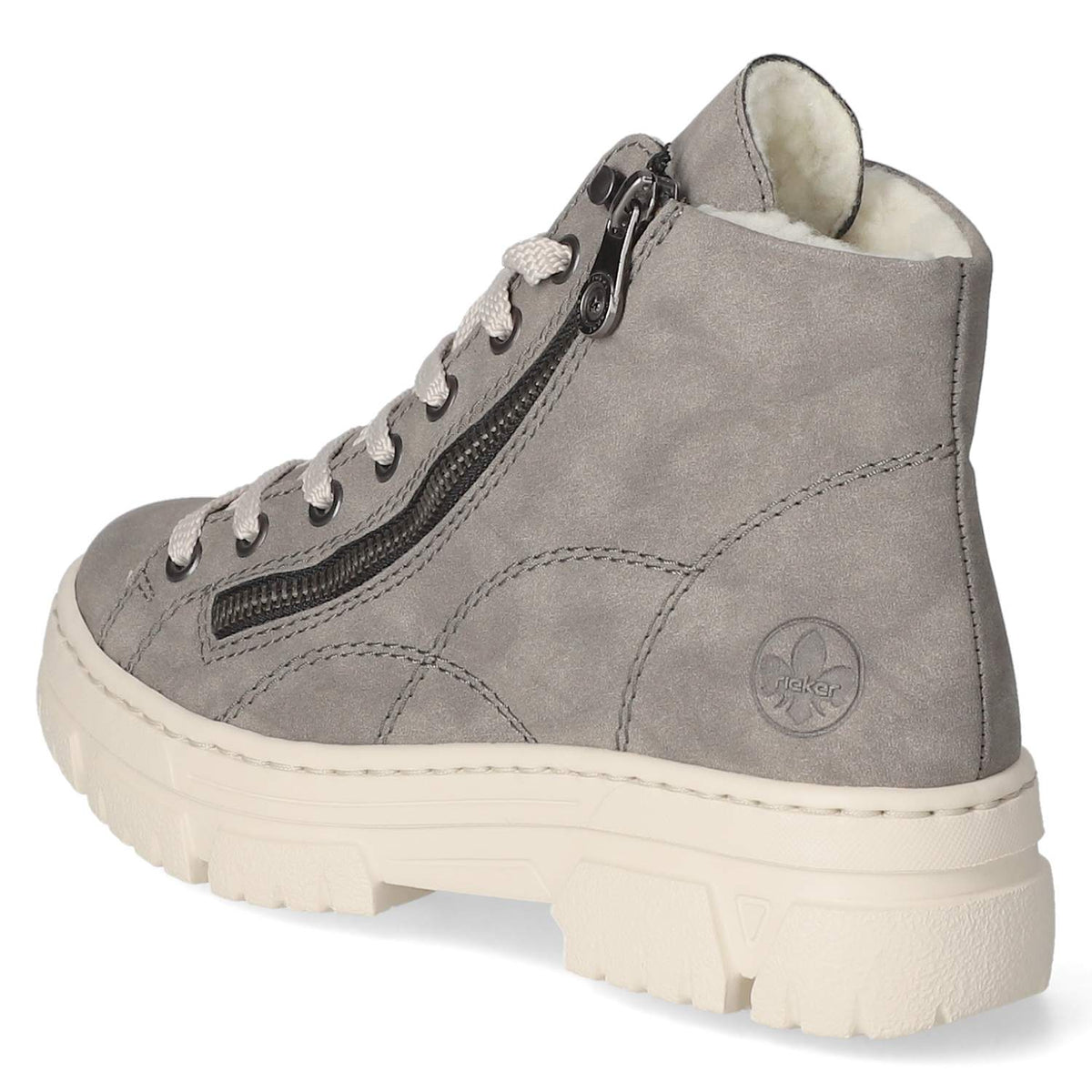 Schnürstiefeletten Grau