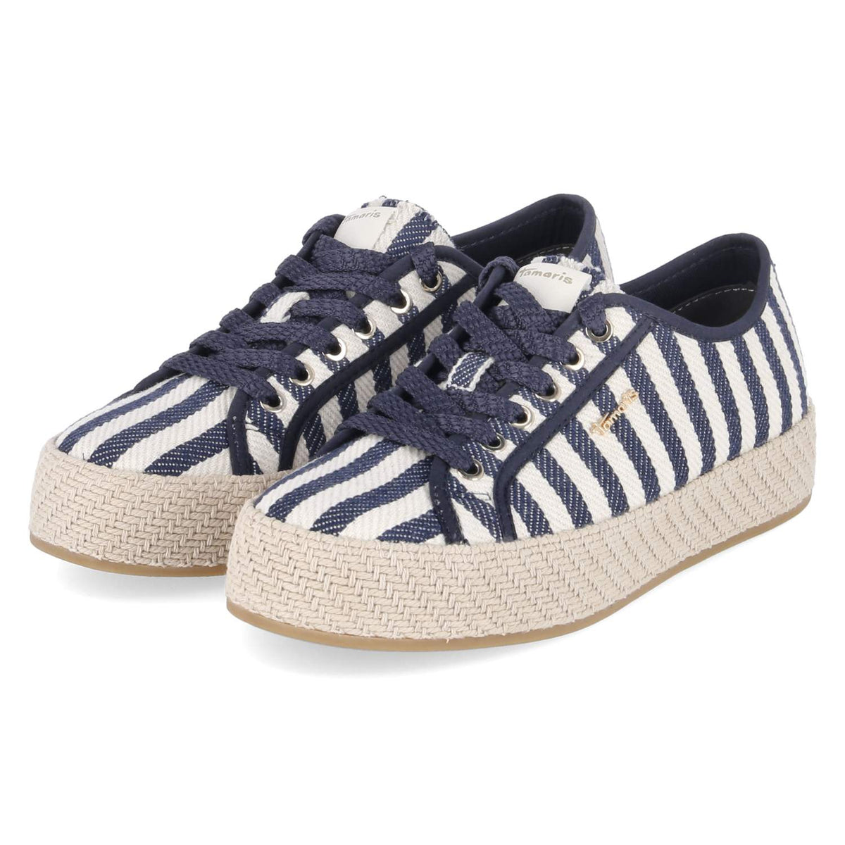 Schnür-Espadrilles Blau