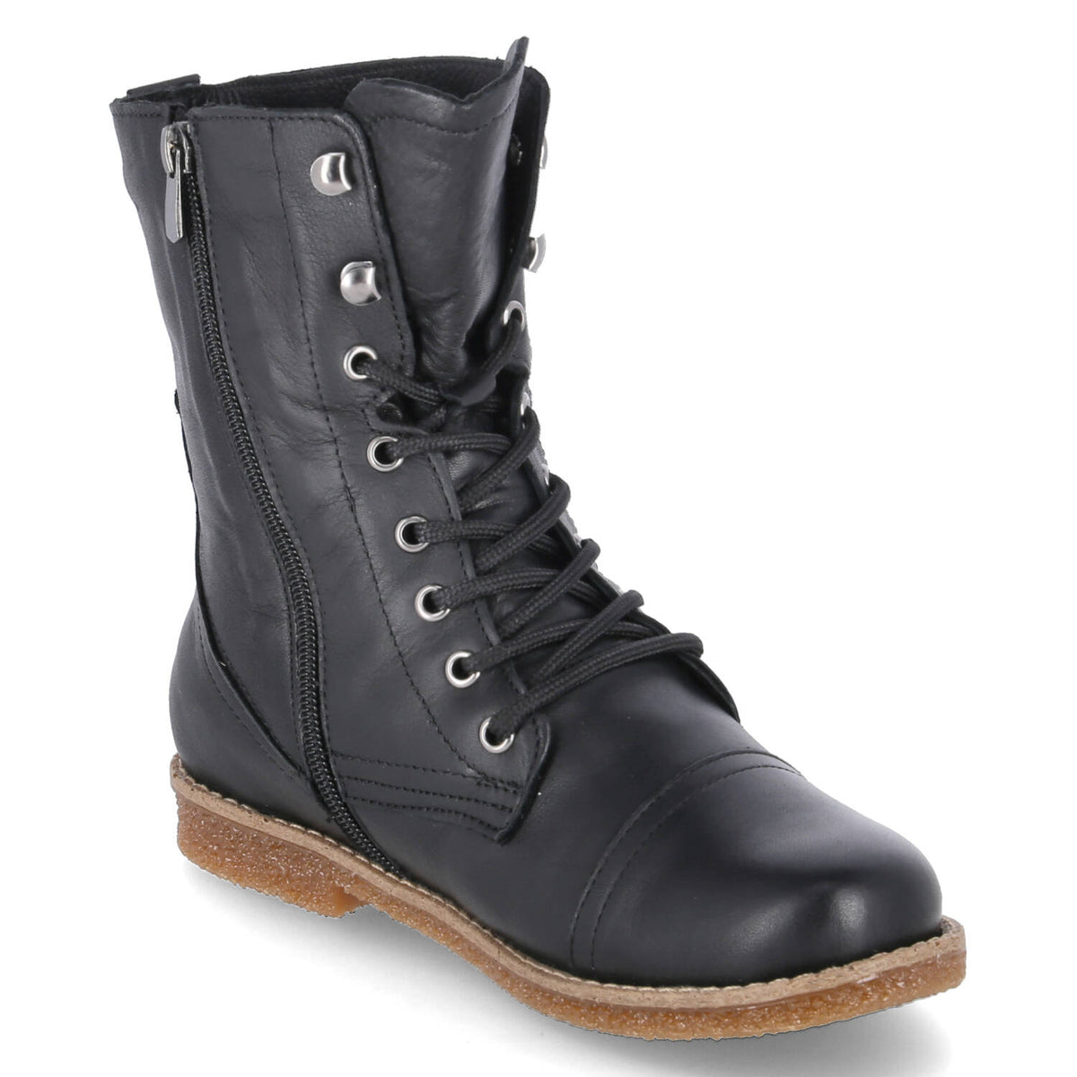 Schnürstiefeletten Schwarz