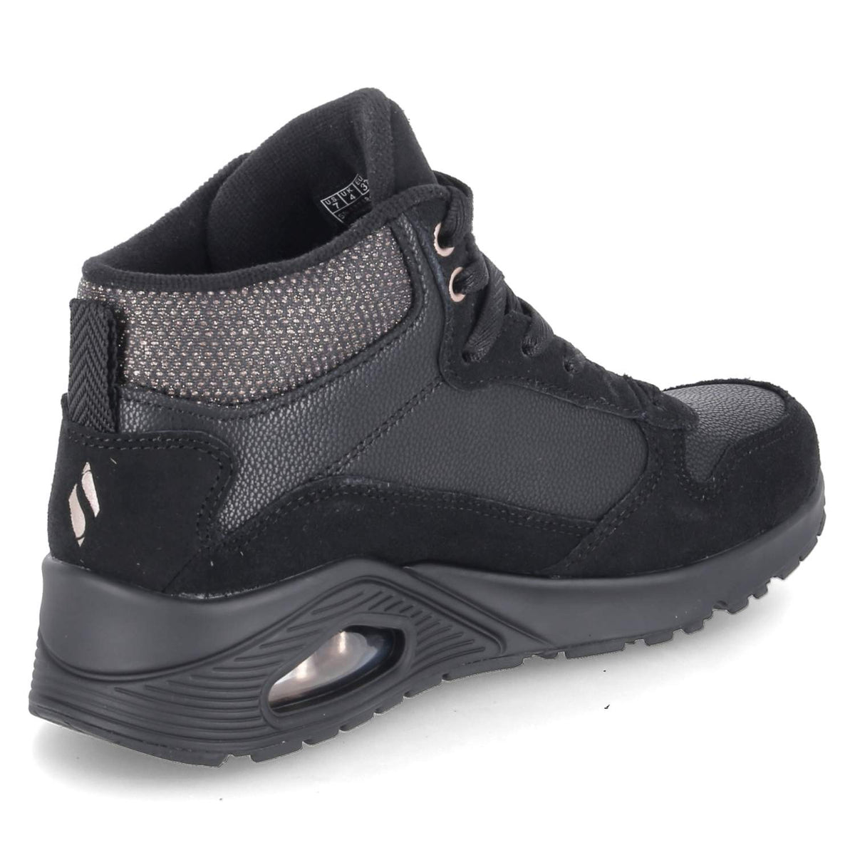 High Sneaker UNO-STACRE SHINE Schwarz