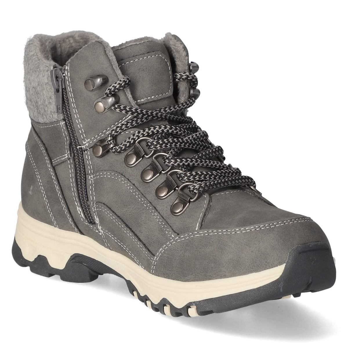 Schnürstiefeletten Grau
