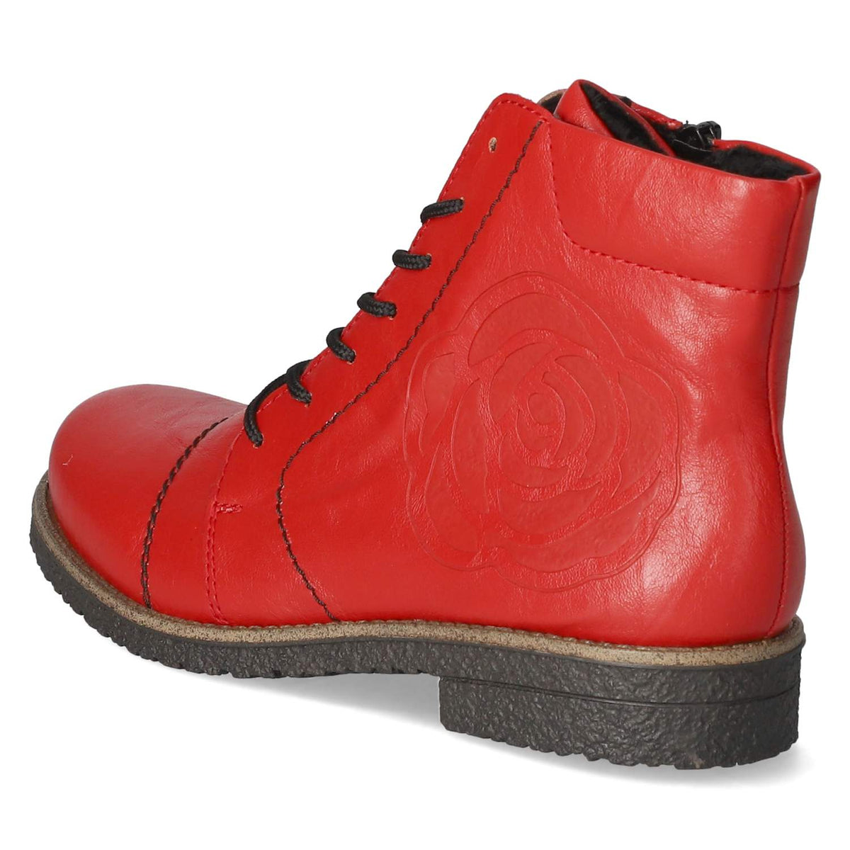 Schnürstiefeletten Rot