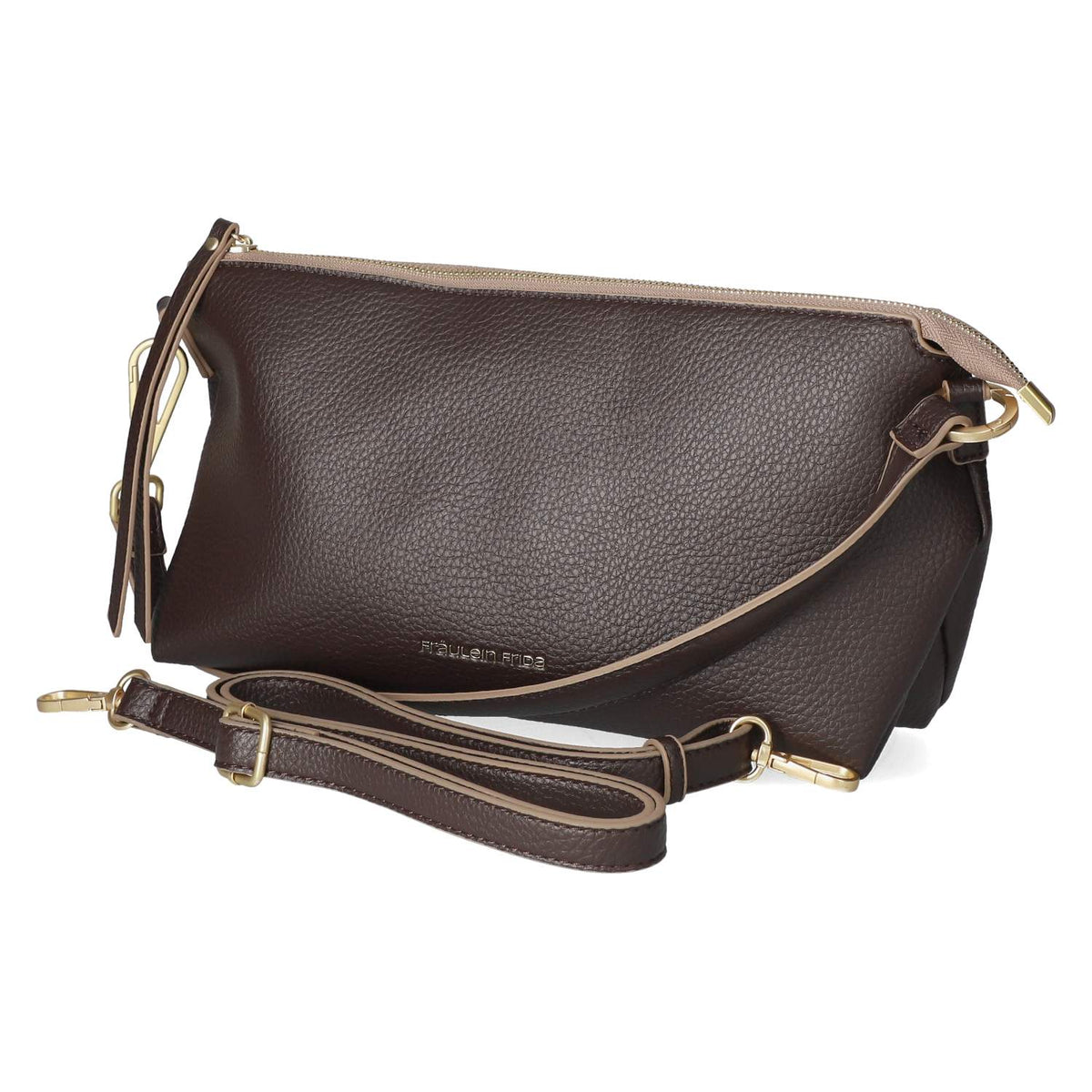 Schultertasche Braun