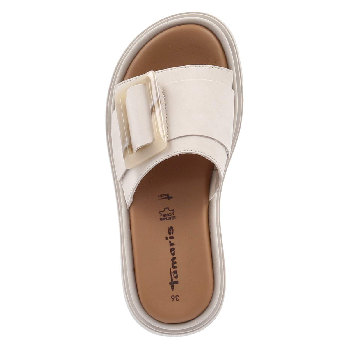 Pantoletten Beige