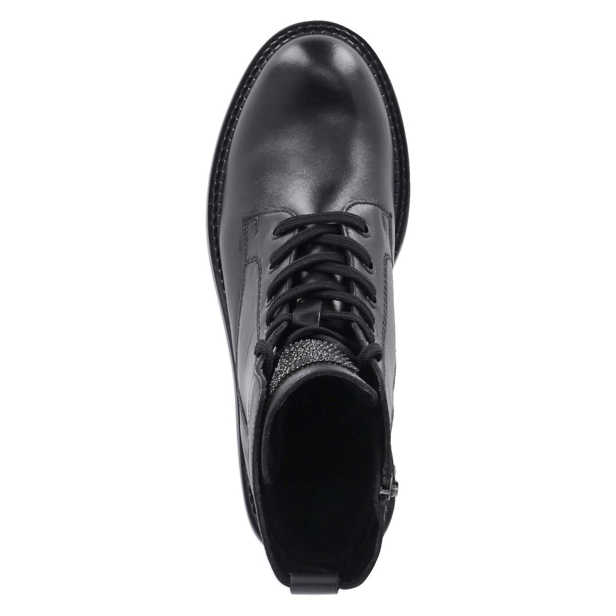 Schnürboots Schwarz