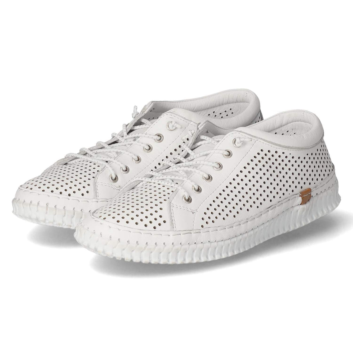 Halbschuhe Weiß